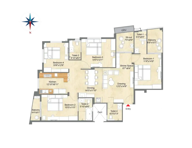 TYPICAL UNIT PLAN 101-501