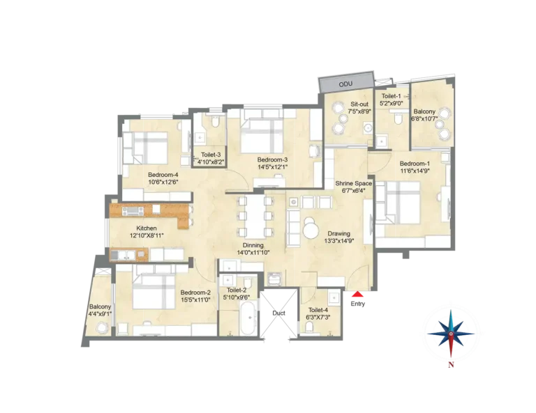 TYPICAL UNIT PLAN 101-501