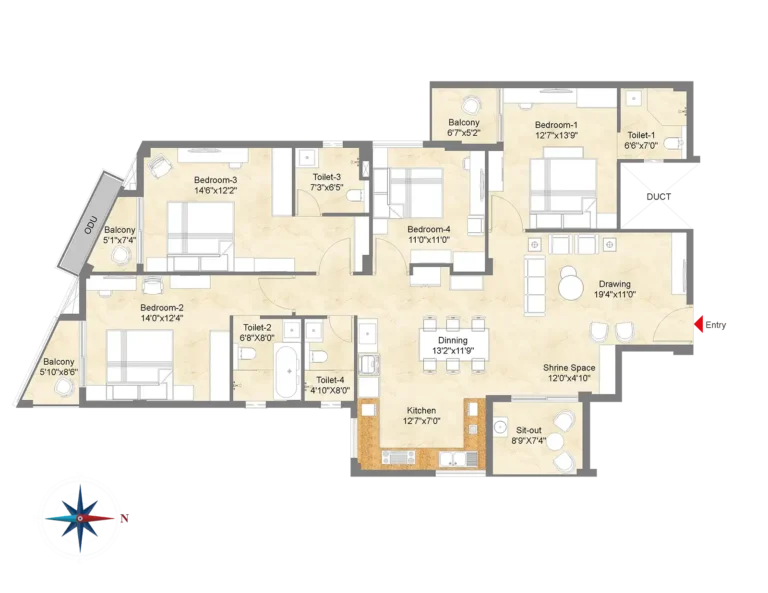 TYPICAL UNIT PLAN 102-502