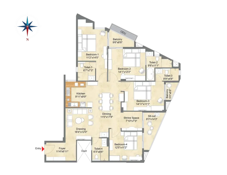 TYPICAL UNIT PLAN 103-503